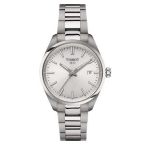 Tissot PR 100 Edelstahl Silber, Herrenuhr, Quarz, Saphirglas, Datum, OVP | Zustand: Sehr Gut