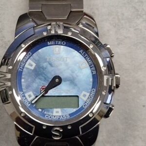 Tissot T-Touch Z252/352 Titan Blau, Multifunktionsuhr mit Touchscreen, Saphirglas, Kompass, Altimeter, Barometer, Thermometer, ovp | Zustand: Sehr Gut