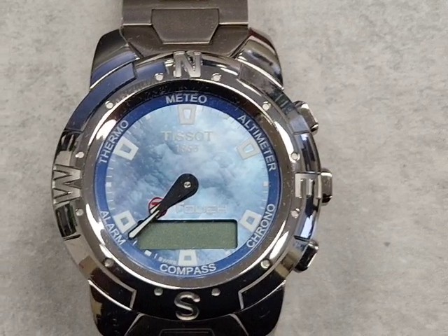 Tissot T-Touch Z252/352 Titan Blau, Multifunktionsuhr mit Touchscreen, Saphirglas, Kompass, Altimeter, Barometer, Thermometer, ovp | Zustand: Sehr Gut