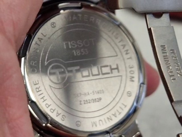 Tissot T-Touch Z252/352 Titan Blau, Multifunktionsuhr mit Touchscreen, Saphirglas, Kompass, Altimeter, Barometer, Thermometer, ovp | Zustand: Sehr Gut – Bild 2