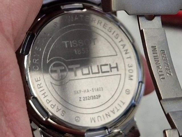 Tissot T-Touch Z252/352 Titan Blau, Multifunktionsuhr mit Touchscreen, Saphirglas, Kompass, Altimeter, Barometer, Thermometer, ovp | Zustand: Sehr Gut – Bild 3