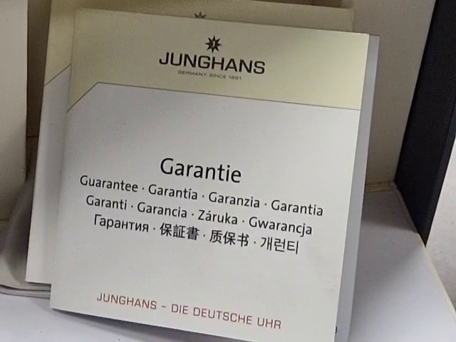 Junghans Max Bill Automatic 027/3502.04 Weiß, Herrenuhr, EdelstahLadegerätehäuse Ø 38 mm, Automatikwerk, braunes Lederarmband, weißes Zifferblatt, mit OVP, Box und Zertifikat | Zustand: Wie Neu – Bild 4