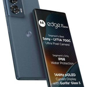 Motorola Edge 50 Fusion 256GB/12GB, Display hat Kratzer | SimLock: Frei | Zustand: Gut | Farbe: schwarz | Akku: 100%