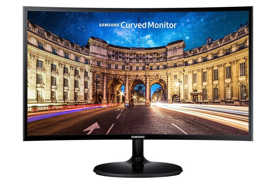 Samsung C27F390FHU 27" Curved Monitor Schwarz, 27 Zoll Full HD Curved Monitor, VA-Panel, 60Hz, 4ms, HDMI, VGA, inkl. Standfuß | Zustand: Gut