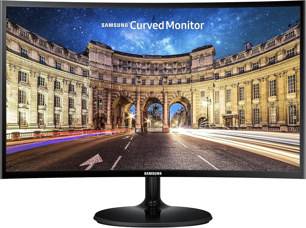 Samsung C27F390FHU 27" Curved Monitor Schwarz, 27 Zoll Full HD Curved Monitor, VA-Panel, 60Hz, 4ms, HDMI, VGA, inkl. Standfuß | Zustand: Gut – Bild 2