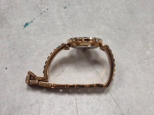 Swarovski Matrix Bangle Roségold Grau, Damen Armbanduhr Schweizer Produktion, 25 mm Gehäuse, mit Kristallen im Baguette-Schliff | Zustand: Gut – Bild 5