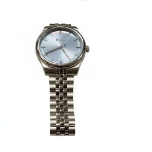 Hugo Boss Graceful Silber Blau, Edle Damen Armbanduhr mit blauem Zifferblatt und Edelstahlarmband, Modell HB.537.3.14.4089 | Zustand: Sehr Gut