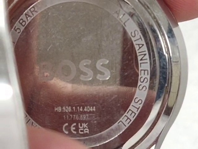 Boss Avery Herrenuhr 2024 Silber Schwarz, Chronograph, Quarzwerk, Gehäusedurchmesser 42 mm, Edelstahlarmband, Wasserdicht bis 5 Bar | Zustand: Sehr Gut – Bild 2