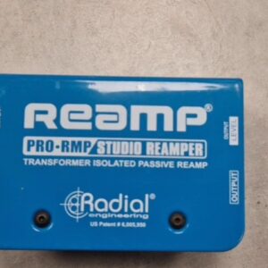 Radial ProRMP Studio Reamper blau, Passiver Reamper, trafo-isoliert, XLR- und Klinke-Anschlüsse, ideal für Studios | Zustand: Gut