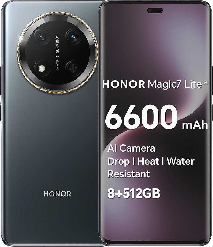 Honor Magic7 Lite 512GB, SimLock: Frei | Zustand: Sehr Gut | Farbe: schwarz | Akku: Sehr Gut