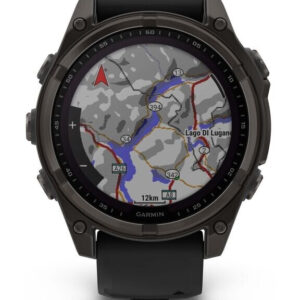 Garmin Fenix 8 Solar Titan Schiefergrau * Sehr Gut, GPS-Multisport-Smartwatch mit Titanlünette, Solar-Ladelinse, hellem Display, | Zustand: Sehr Gut | Farbe: