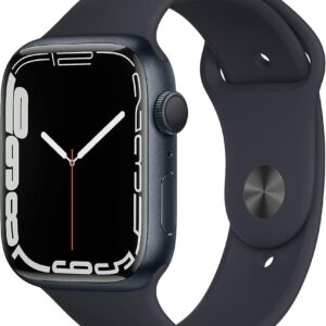 Apple Watch Series 7 45mm * Gut, schwarz, Smartwatch mit Always-On Retina OLED-Display, GPS, EKG-Sensor, | Zustand: Gut | Farbe: schwarz