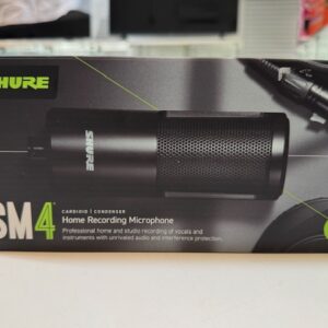Shure SM4-K Kit Schwarz, Kondensator Großmembranmikrofon mit Verpackung, inkl. Spinne und Zubehör | Zustand: Sehr Gut