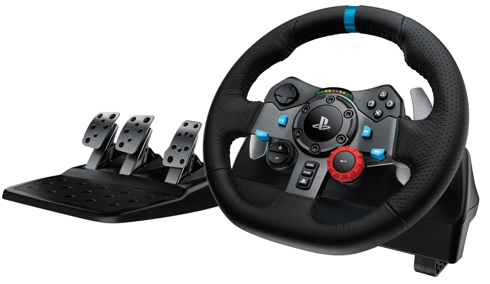 Logitech G29 Driving Force, Gaming-Lenkrad mit Pedalen, Dual-Motor Force Feedback, kompatibel mit PS5, PS4, PS3 und PC, mit Originalverpackung | Zustand: Sehr Gut