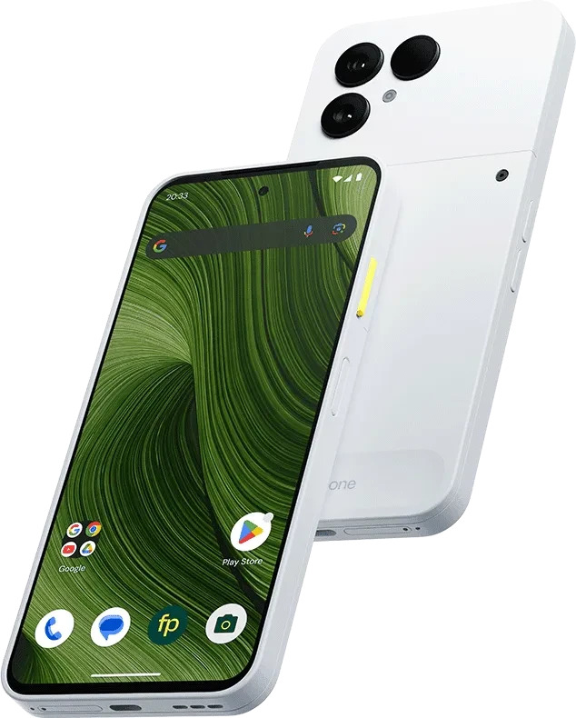 Fairphone 6 2025 Weiß, 8GB RAM, 256GB Speicher, hat paar kratzer auf dem display | SimLock: Frei | Zustand: In Ordnung | Farbe: weiss | Akku: In Ordnung