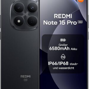Xiaomi Redmi Note 15 Pro 5G 512GB, mit OVP  | SimLock: Frei | Zustand: Wie Neu | Farbe: schwarz | Akku: 100%