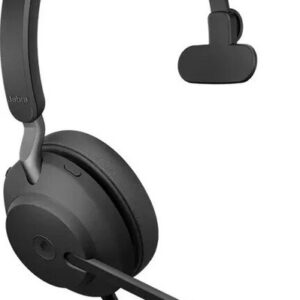 Jabra Evolve2 40 Mono USB-C MS Schwarz, Professionelles kabeLadegerätebundenes On-Ear-Mono-Headset mit USB-C, optimiert für Microsoft Teams, mit Geräuschunterdrückung und integriertem Busylight | Zustand: Wie Neu