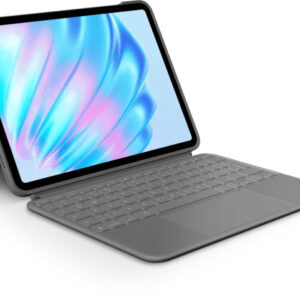 Logitech Combo Touch iPad Air 11" 2024 Grau, Tastatur-Case, abnehmbare Tastatur, Multi-Touch-Trackpad, Hintergrundbeleuchtung, Smart Connector | Zustand: Neu