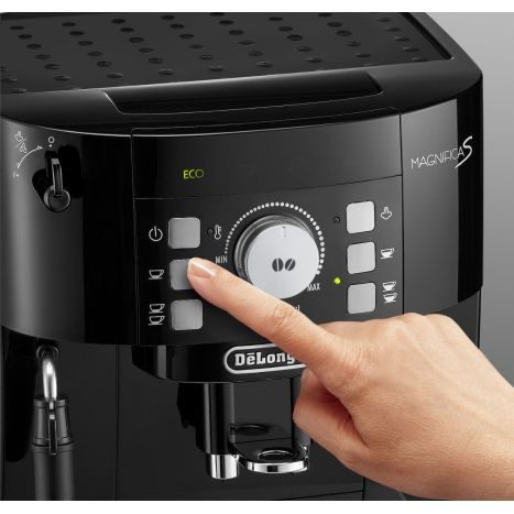 DeLonghi Magnifica S ECAM 12.123.B schwarz, Kaffeevollautomat mit 13-stufigem Kegelmahlwerk, manuellem Cappuccino-System und 1,8-L-Wassertank | Zustand: Neu – Bild 2