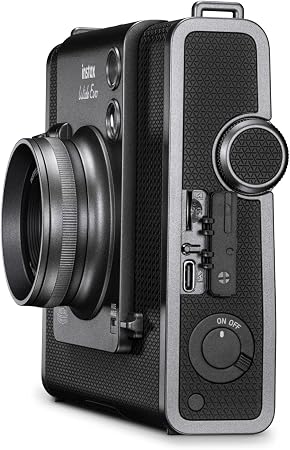 Fujifilm Instax WIDE Evo Schwarz, Hybride Sofortbildkamera für das breite WIDE-Format, mit Display, 100 Kreativ-Effekten und Weitwinkelobjektiv | Zustand: Neu – Bild 3