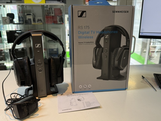 Sennheiser RS 175 Schwarz, Digitaler Funkkopfhörer, kabellos, Over-Ear, mit Sendestation und Bass-Boost-Modus | Zustand: Gut – Bild 3