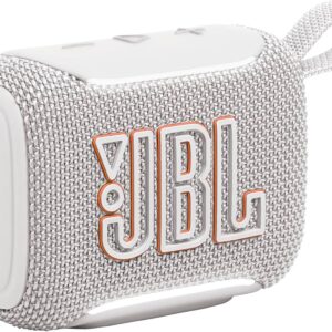 JBL Go 5 weiß, Tragbarer Bluetooth-Lautsprecher mit IP68 Wasser- und Staubschutz, Ambient Edge Lighting und bis zu 10 Std. Akkulaufzeit. | Zustand: Neu