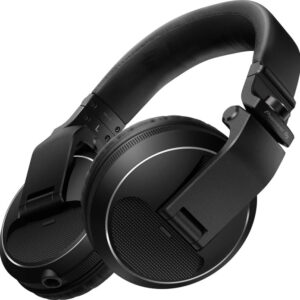 Pioneer DJ HDJ-X5 Schwarz, Professioneller Over-Ear DJ-Kopfhörer mit kraftvollem Sound, flexibler Schwenkmechanik und robuster Bauweise nach Militärstandard inklusive Originalverpackung | Zustand: Wie Neu
