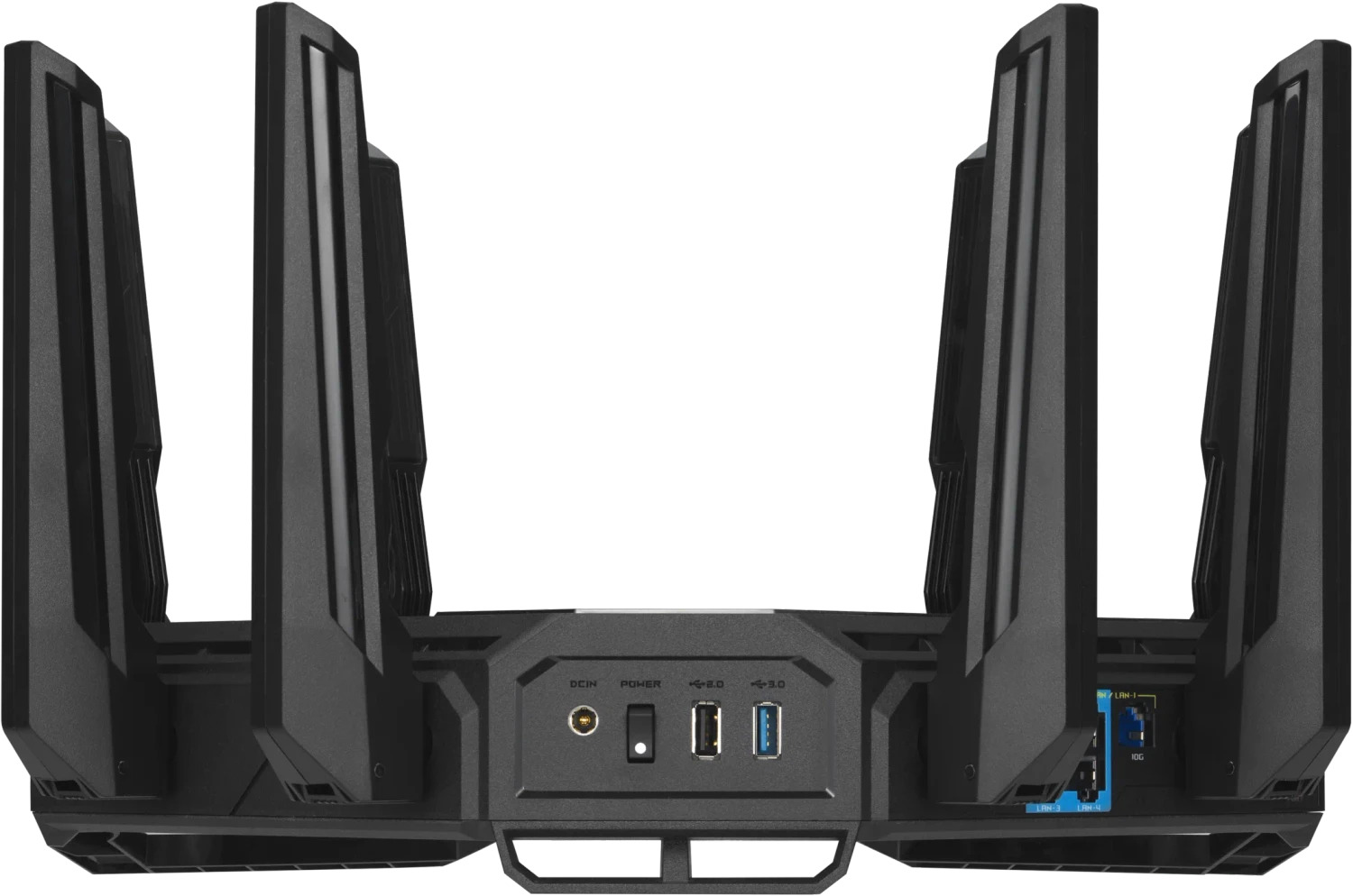 ASUS ROG Rapture GT-BE98 Schwarz, Wi-Fi 7, BE25000 Quad-Band Gaming Router, mit Verpackung und Originalrechnung vom 10.08.2026 | Zustand: Sehr Gut – Bild 3