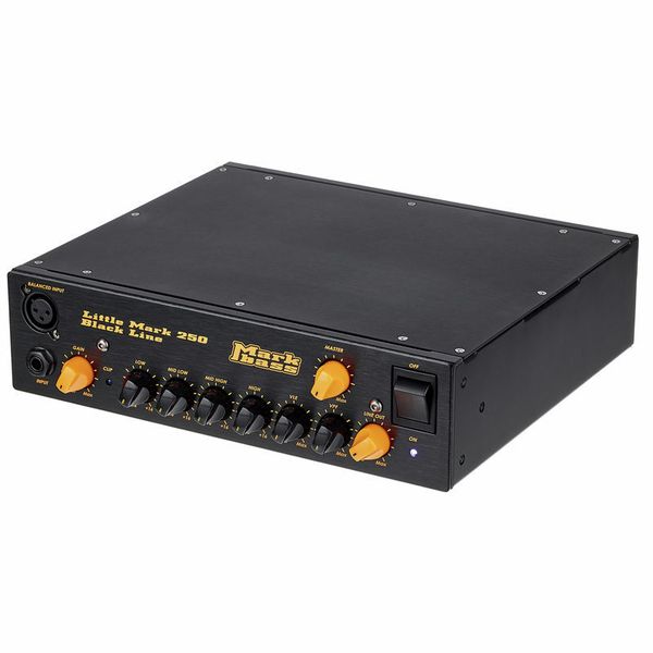 Markbass Little Mark 250 Black Line schwarz, Mit Kabeln und Zubehör. Kompakter E-Bass-Verstärker, Class-D, 250 Watt, 4-Band-EQ, VLE- und VPF-Filter, hat ein paar Kratzer, inkl. Zubehör | Zustand: Gut