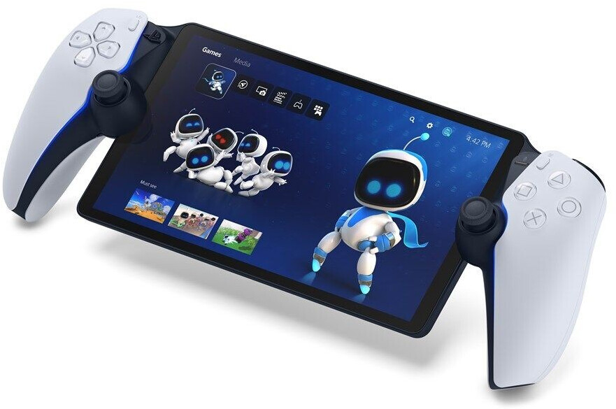 Sony PlayStation Portal Remote Player weiß, Handheld Gaming-Konsole für PS5 mit 8 Zoll LCD-Bildschirm, haptischem Feedback und OVP | Zustand: Sehr Gut | Farbe: weiss