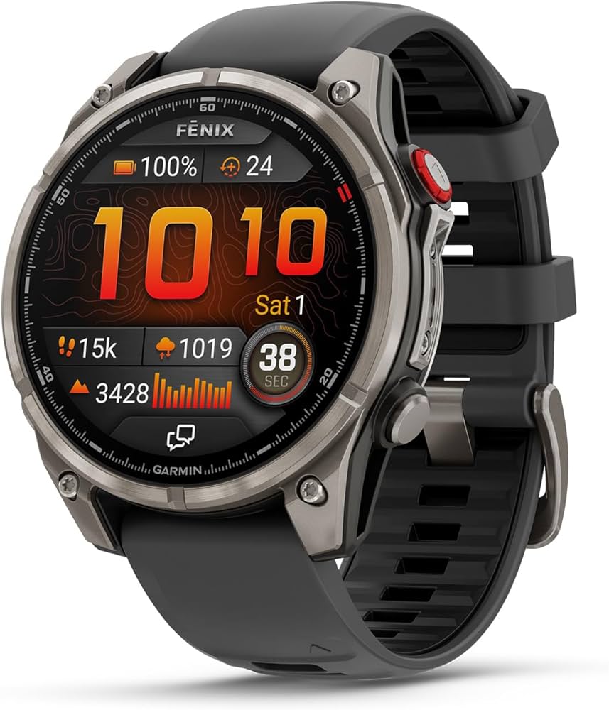 Garmin Fenix 8 Pro 51mm AMOLED Schwarz Titan, Multisport GPS-Smartwatch, Saphirglas, OVP, Ladekabel, Rechnung vom 30.04.2026 | Zustand: Sehr Gut