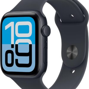 Apple Watch SE 44mm GPS, Inklusive magnetischem Ladegerät, Fitness- und Gesundheitstracking, Retina Display | Zustand: Gut