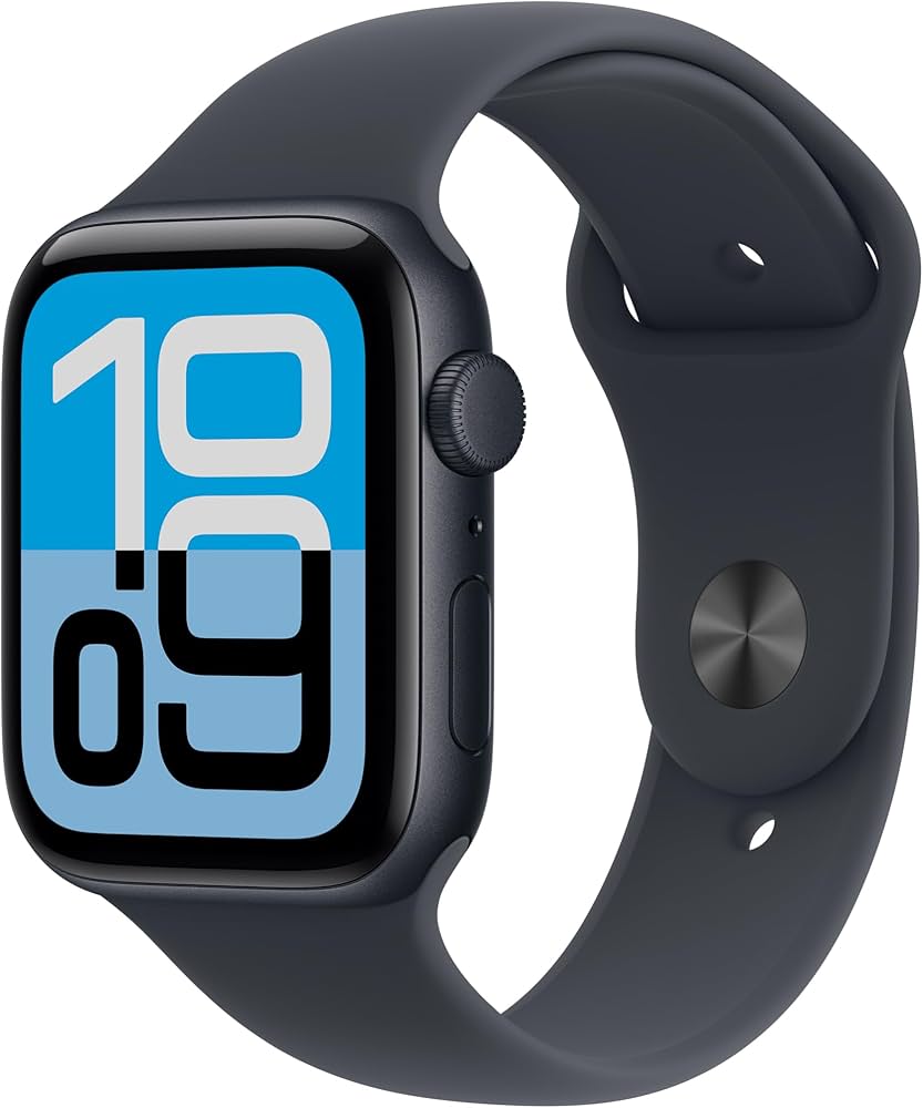 Apple Watch SE 44mm GPS, Inklusive magnetischem Ladegerät, Fitness- und Gesundheitstracking, Retina Display | Zustand: Gut