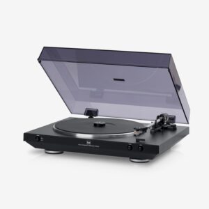 Dual DT 400 USB Schwarz, Vollautomatischer Plattenspieler mit USB-Anschluss, leichte Staubablagerungen, Zubehör: Netzkabel | Zustand: Sehr Gut
