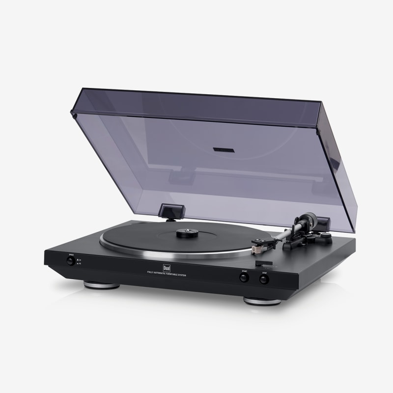 Dual DT 400 USB Schwarz, Vollautomatischer Plattenspieler mit USB-Anschluss, leichte Staubablagerungen, Zubehör: Netzkabel | Zustand: Sehr Gut