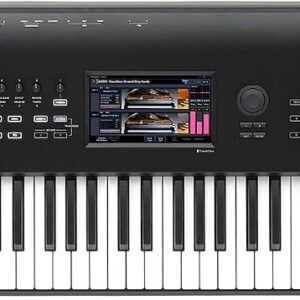 Korg Nautilus-61 Schwarz, Professionelle Music Workstation mit 61 leicht gewichteten Tasten, 9 Sound-Engines und TouchView-Display..