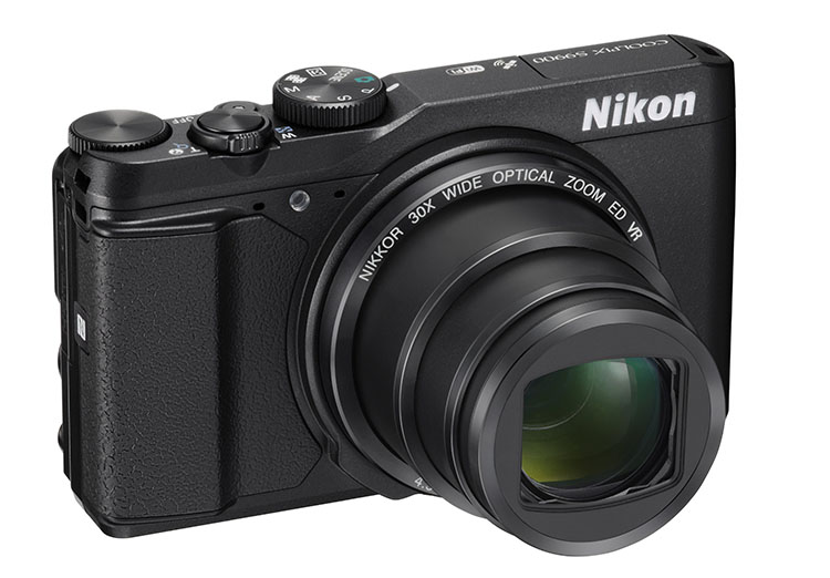 Nikon Coolpix S9900 2015 Schwarz, Kompaktkamera mit 16 MP, 30x optischem Zoom, drehbarem Display, WLAN, GPS, 1x Akku ohne Ladegerät | Zustand: Gut