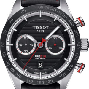 Tissot PRS 516 Automatic, Schwarz, Automatikwerk, Saphirglas, Tag | Datum, 50m wasserdicht, Kratzer Gehäuse und Lünette | Zustand: Gebraucht