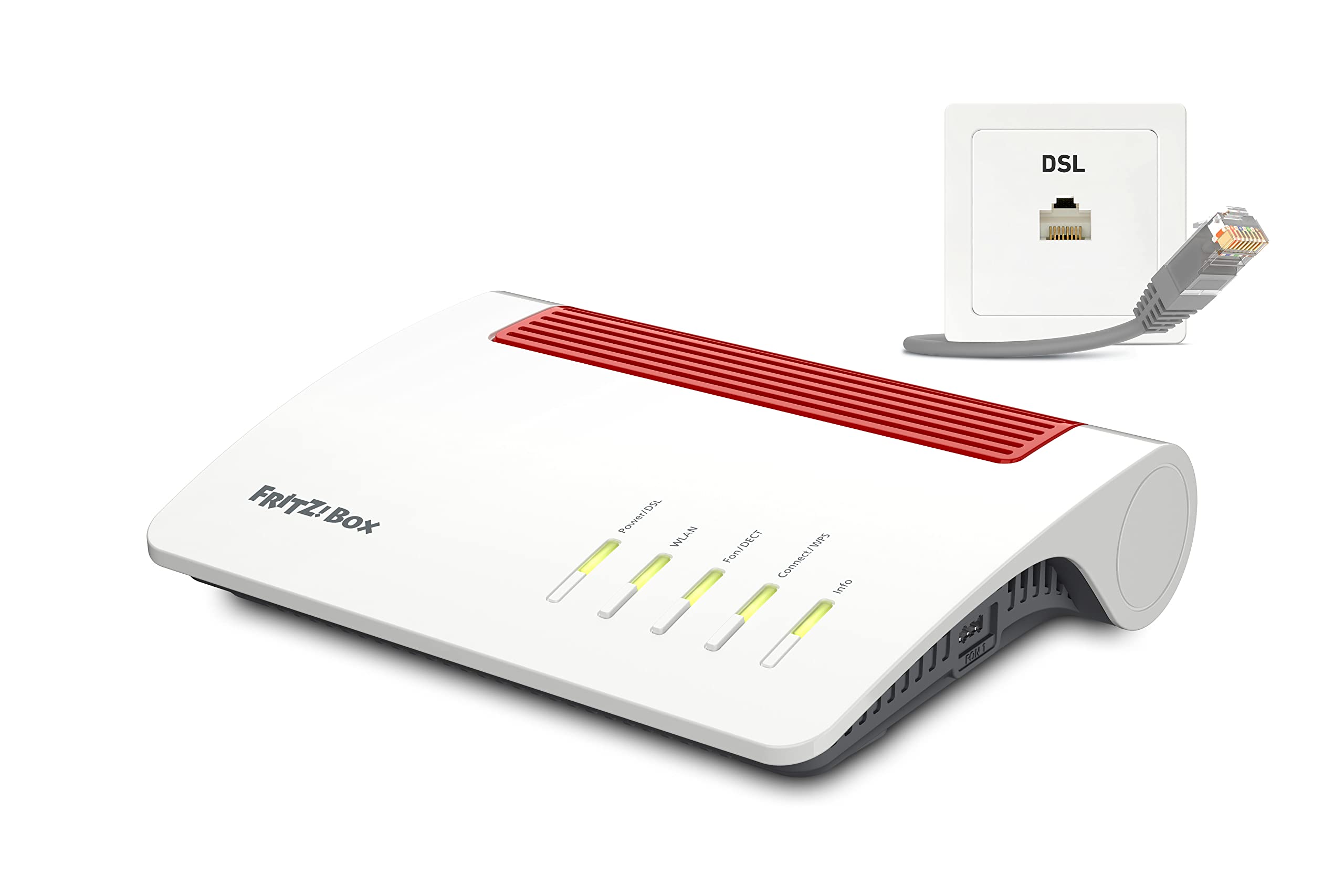 AVM FRITZ!Box 7590 AX, DSL-Router mit Wi-Fi 6 (WLAN AX), bis zu 300 MBit | s, Mesh-fähig. In Originalverpackung (OVP). | Zustand: Sehr Gut