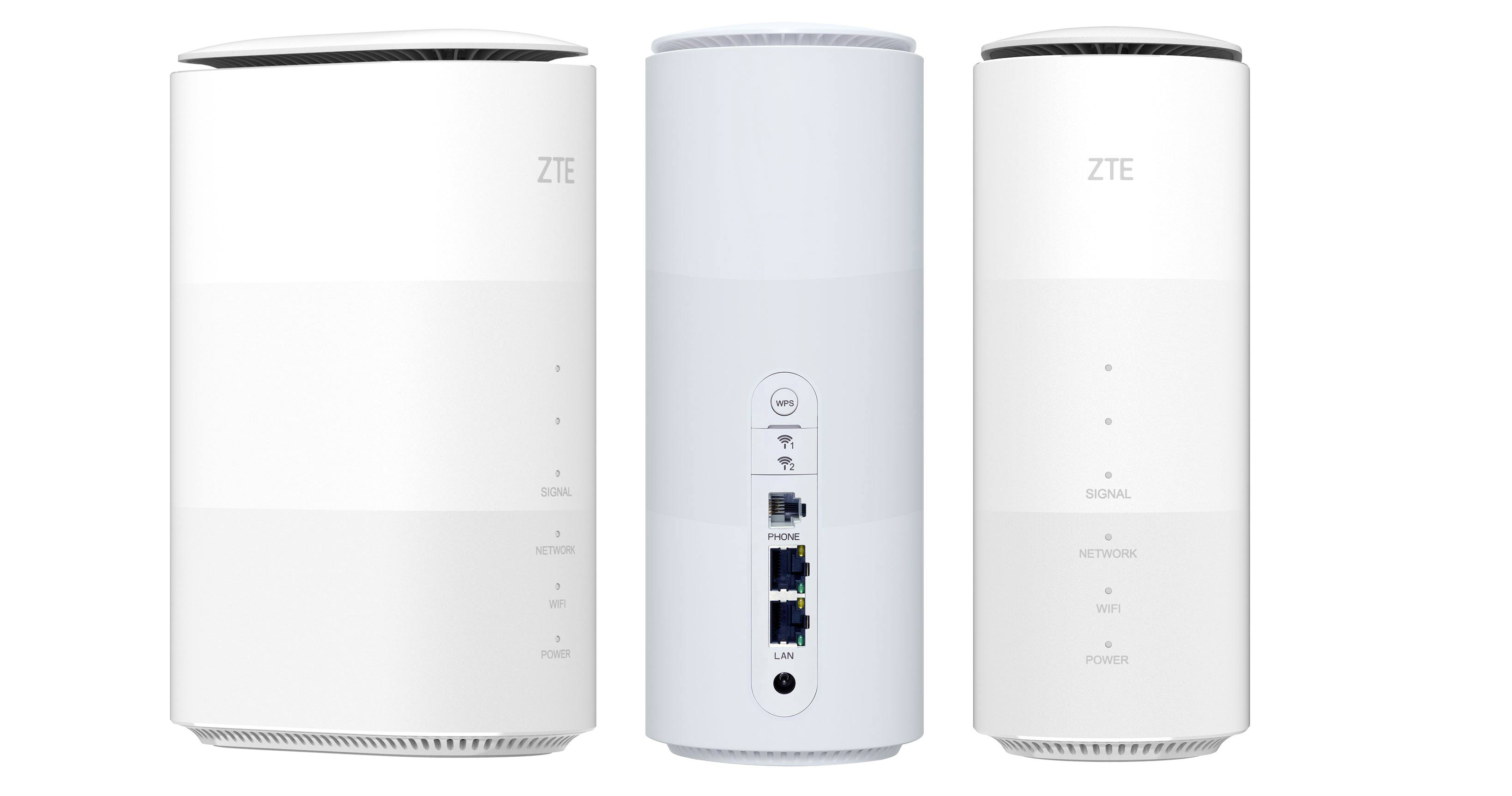 ZTE MC801A 5G Router Weiß, Stationärer 5G- und LTE-WLAN-Router mit Wi-Fi 6, Gigabit-LAN-Anschlüssen und Telefonanschluss | Zustand: Sehr Gut