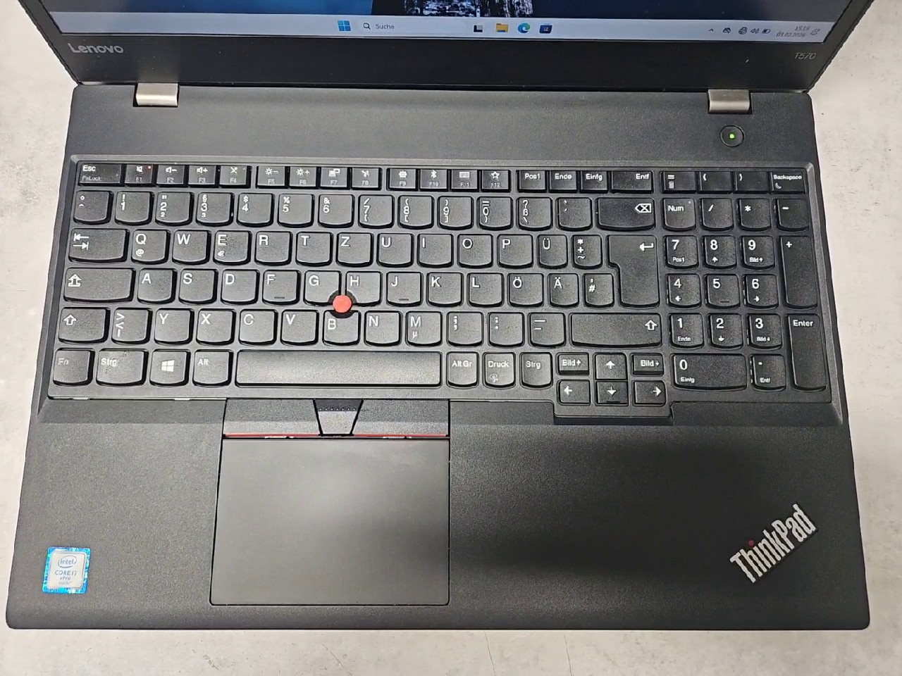 Lenovo ThinkPad T570, i7-6600u, 16gb ram, 256gb ssd, intel hd 520, win 11 | Zustand: Gut – Bild 4