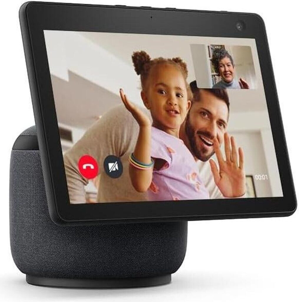 Amazon Echo Show 10 3. Gen. Anthrazit, Smart Display mit 10,1 Zoll HD-Bildschirm, automatischer Bewegungsfunktion, integrierter .Kamera und Alexa Sprachsteuerung, inklusive Netzteil | Zustand: Sehr Gut