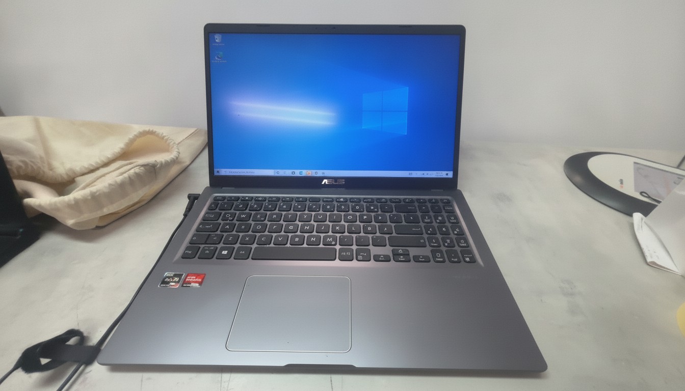 Asus M515UA Grau, AMD Ryzen 7 5700U, 16GB RAM, 512GB SSD, Netzteil | Zustand: Gut