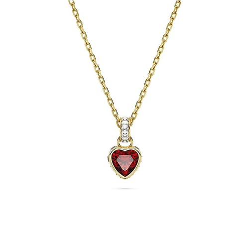 Swarovski Stilla Herz Kette Gold Rot, Mit Anhänger, Originalverpackung ovp | Zustand: Wie Neu | Farbe: schwarz – Bild 2