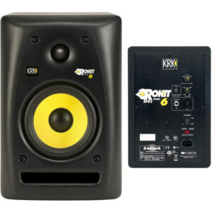 KRK Rokit 6 G2 Schwarz 1Stück , Aktiver 2-Wege-Studiomonitor mit 6-Zoll-Tieftöner, ideal für Homestudios und Musikproduktion | Zustand: Gut