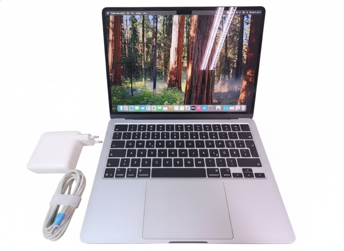 Apple MacBook Air 13 M4 2025 Silber, 16GB RAM, 256GB SSD, Akkuzustand 100%, 4 Ladezyklen, mit Nachbau-Ladegerät | Zustand: Sehr Gut