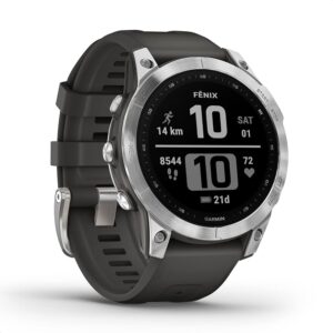 Garmin Fenix 7, GPS-Smartwatch inkl. Ladekabel und Originalverpackung (OVP). | Zustand: Sehr Gut | Farbe: grau