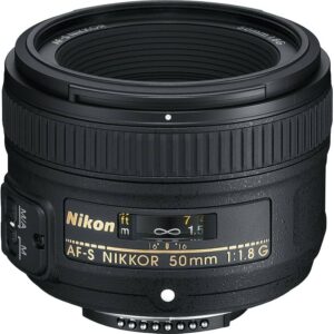 Nikon AF-S Nikkor 50 mm 1:1.8G, Lichtstarkes Standardobjektiv mit Festbrennweite, Silent-Wave-Motor und F-Bajonett für FX und DX | Zustand: Gut
