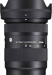 Sigma 28-70/2.8 DG DN Sony E, Kompaktes Standard-Zoom-Objektiv für spiegellose Vollformatkameras mit durchgehender Blende f | 2.8 und 67-mm-Filtergewinde. | Zustand: Gut