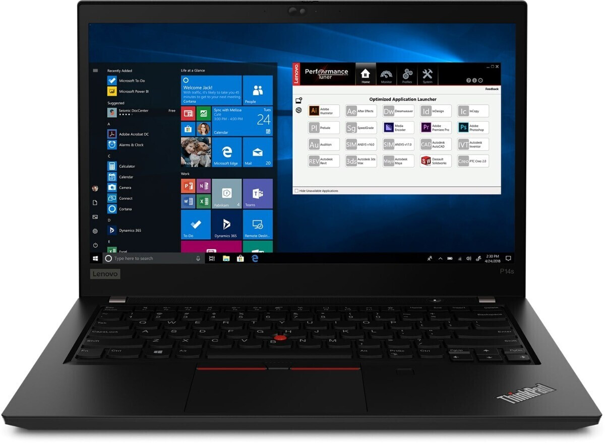 Lenovo ThinkPad P14s G2 2021 Schwarz, Intel Core i7-1165G7, 16 GB RAM, 512 GB SSD, Nvidia T500, 14 Zoll FHD, Windows, | Zustand: Gut – Bild 2
